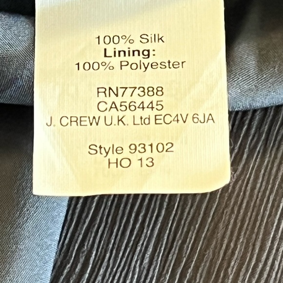 J Crew Silk Chiffon Grey Dress - Picture 14 of 14